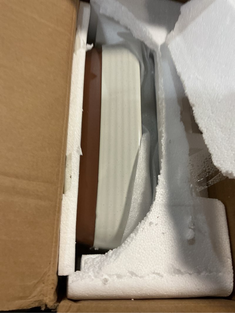 Condition photo showing Good Condition for malacasa casserole dishes for oven, ceramic baking dishes set of 3, baking pan casserole dish set, rectangular lasagna pan deep with handles for baking, khaki white (14.5''/13''/10.5''), series tara khaki white without racks(3 pcs)