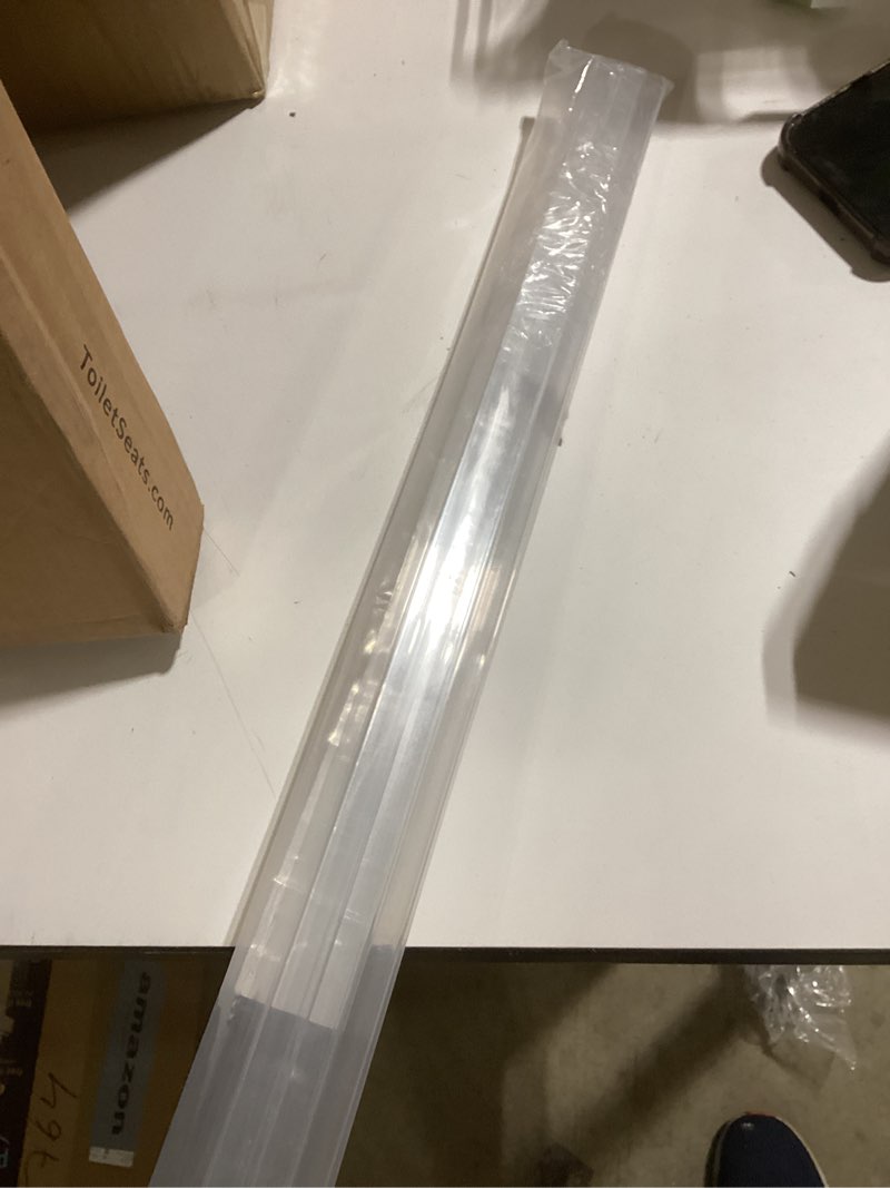 Condition photo showing New/Like New for MONOID Drawer Edge Protector, Slip-On Clear Table Corners Guards, Door Kitchen Furniture Bumper, Prevent Wear, Impact Protection, Ease to Cut, 3/4" Thick, 36" Length – Clear, Pack of 5