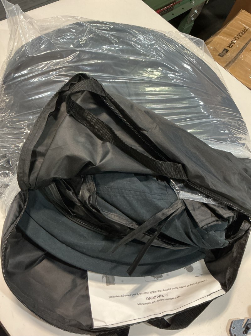 Condition photo showing As Is for Alvantor® Bed Canopy Bed Tents Dream Tents Privacy Space Twin Size Sleeping Tent Indoor Pop Up Portable Frame Curtains Breathable Grey Cottage (Mattress Not Included) Reducing Light Charcoal 39"W x 75"L (Pack of 1)