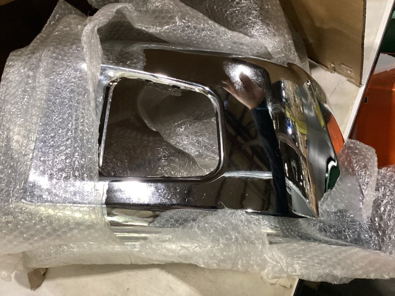 Condition photo showing Good Condition for wflnhb chrome steel front passenger side bumper end cap without park assist hole replacement for tundra 2014-2021 521120c040 to1005184