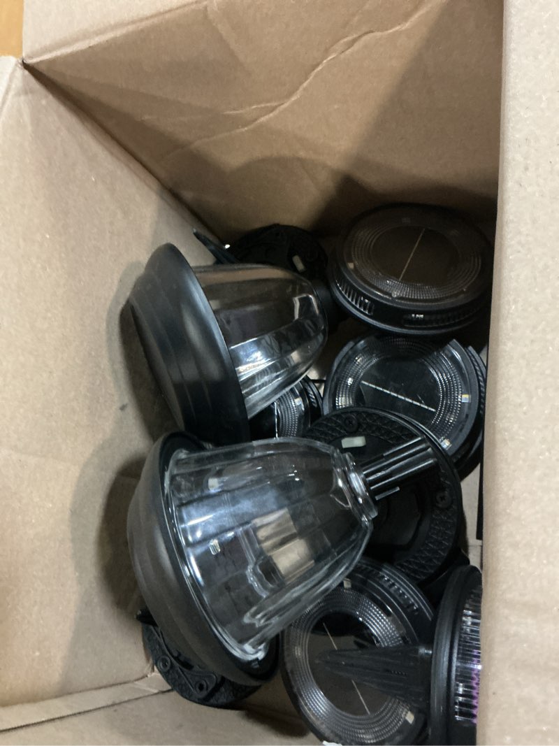 Condition photo showing As Is for member's mark led solar path lights, 20 lumens, 4-pack