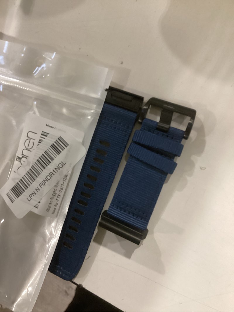 Condition photo showing Good Condition for abanen rugged nylon watch bands for garmin fenix 8 51mm / enduro/instinct 2x / epix pro 51mm, adjustable sports wrist strap with stainless steel clasp for fenix 7x / 6x /5x, instinct 3 50mm