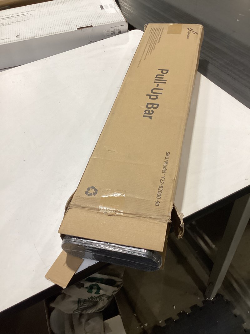 Condition photo showing New/Like New for Sportneer Pull Up Bar: Strength Training Chin up Bar No Screws - Adjustable 29.5''-37''(75-94cm) Width Locking Mechanism Pull up Bar for Doorway - Max Load 440lbs for Home Gym Upper Body Workout, Non-slip