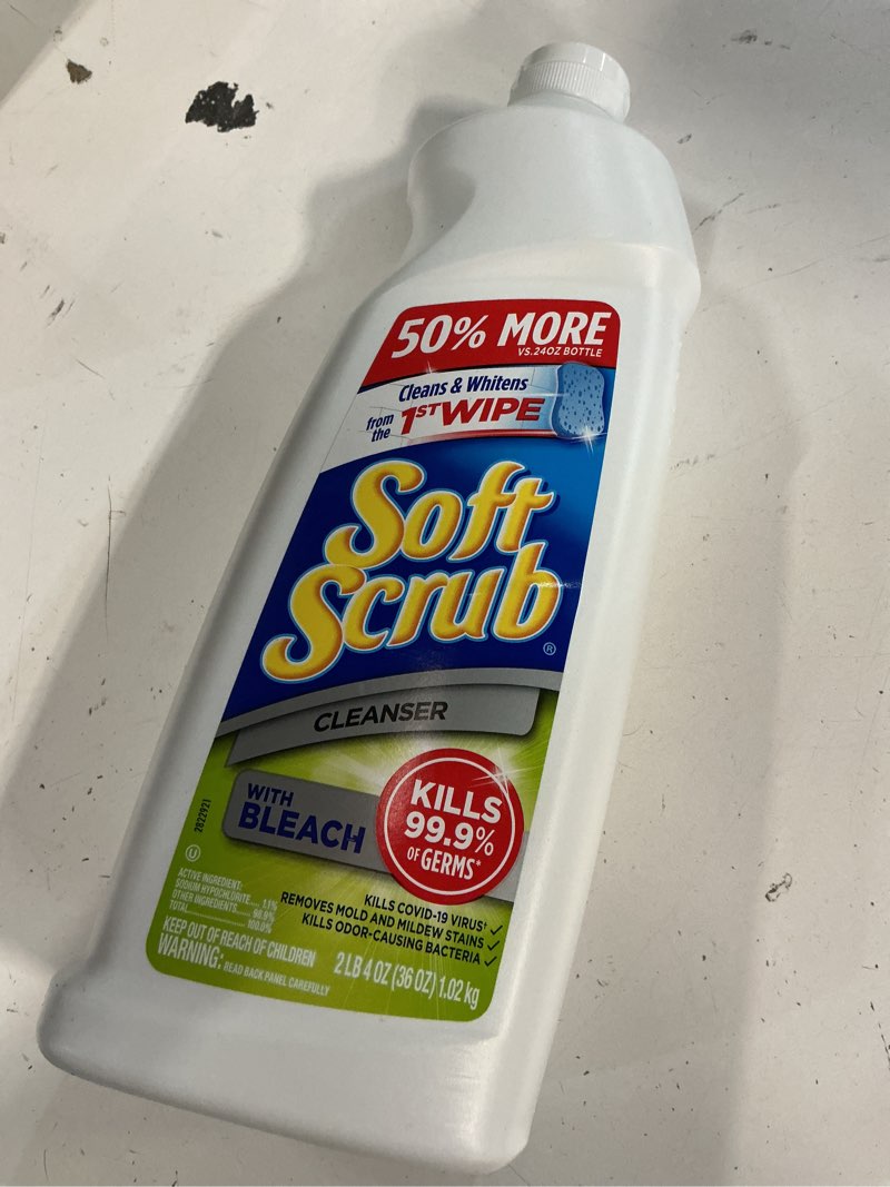 Condition photo showing New/Like New for (pack of 6)soft scrub cleanser with bleach surface cleaner  36 oz fluid ounces