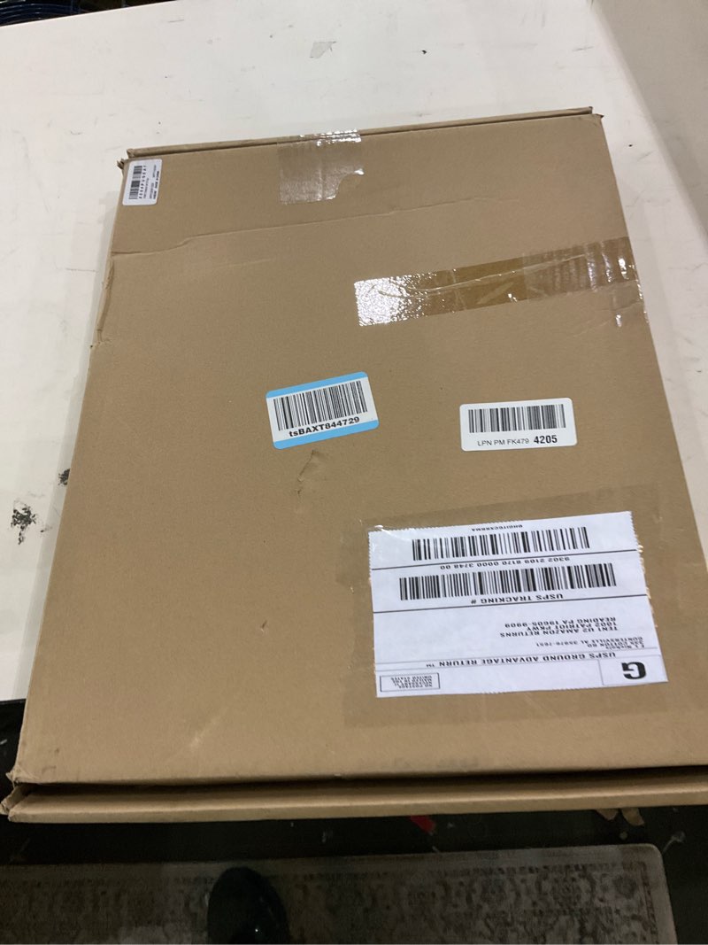 Condition photo showing As Is for FITNATE 3D Infinity Mirror Light Christmas Tree LED Sign, 19.7x15.4 Inch Wall Decor with 10 Brightness Modes, Holiday Light Up Decoration for Home, Christmas Party 3D Christmas Tree