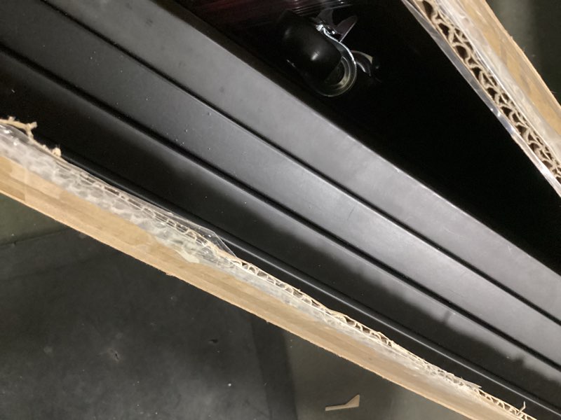 Condition photo showing As Is for 2-Pack 2'x5.5' Ft Gridwall Panel Display Stands 2'x5.5' Ft, Heavy Duty Floor Standing Retail Display Rack with Triangle Base for Retail Art Show