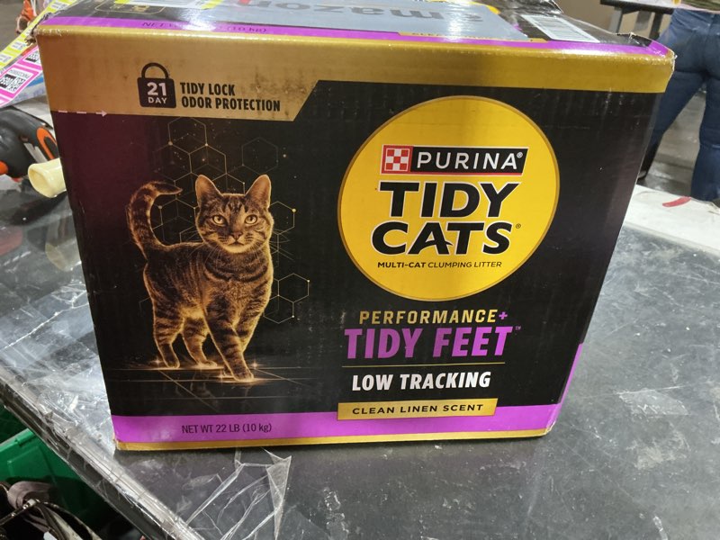 Condition photo showing Good Condition for purina tidy cats performance plus tidy feet low tracking unscented clumping multi cat litter - 22 lb box