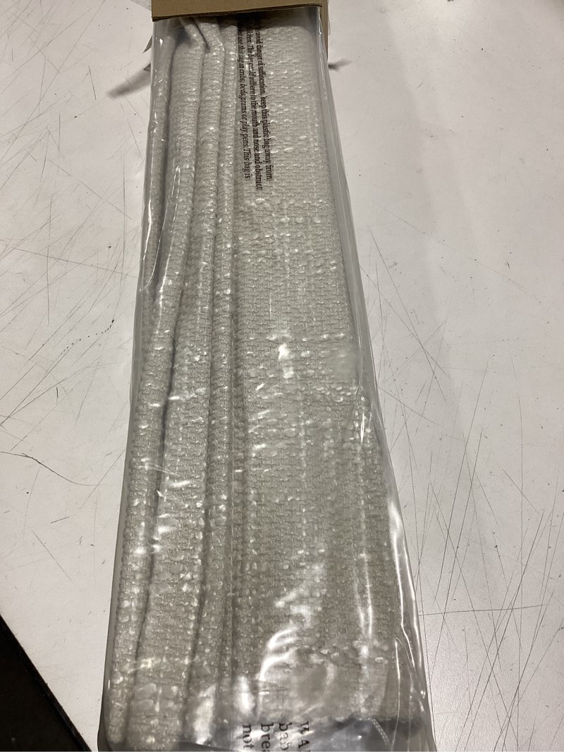 Condition photo showing Good Condition for Madison Park Cordless Roman Shades, Total Blackout Window Blind Privacy Window Shades, Thermal Insulated Cordless Window Treatment for Bedroom, Living Room, Quincy, Single Panel 27" W X 64" H Linen 27"W x 64"H Total Blackout - Linen Slub