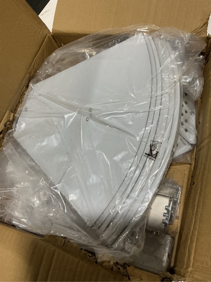Condition photo showing As Is for fire pit heat deflector for solo stove yukon 27" accessories, portable heat diffuser for solo yukon & 27" other firepit for firepit captures & redirects warmth 304 stainless steel with carrying handle 27 inch