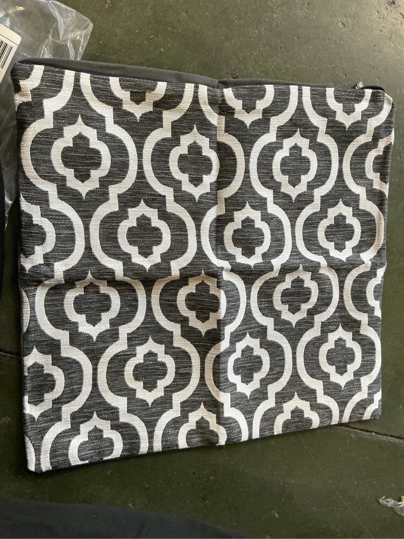 evee Square Pillow Cover Color: Gray 2 pcs 16x16