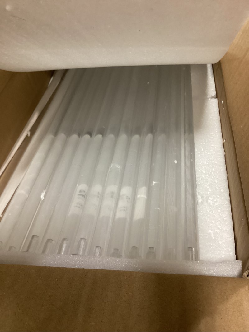 Condition photo showing Good Condition for 10pcs Acrylic Flower Stand Column 24 Inch Tall Vases for Centerpieces Clear Elegant Floral Display Holder for Wedding Birthday Party T-Stage Events Home Decorations