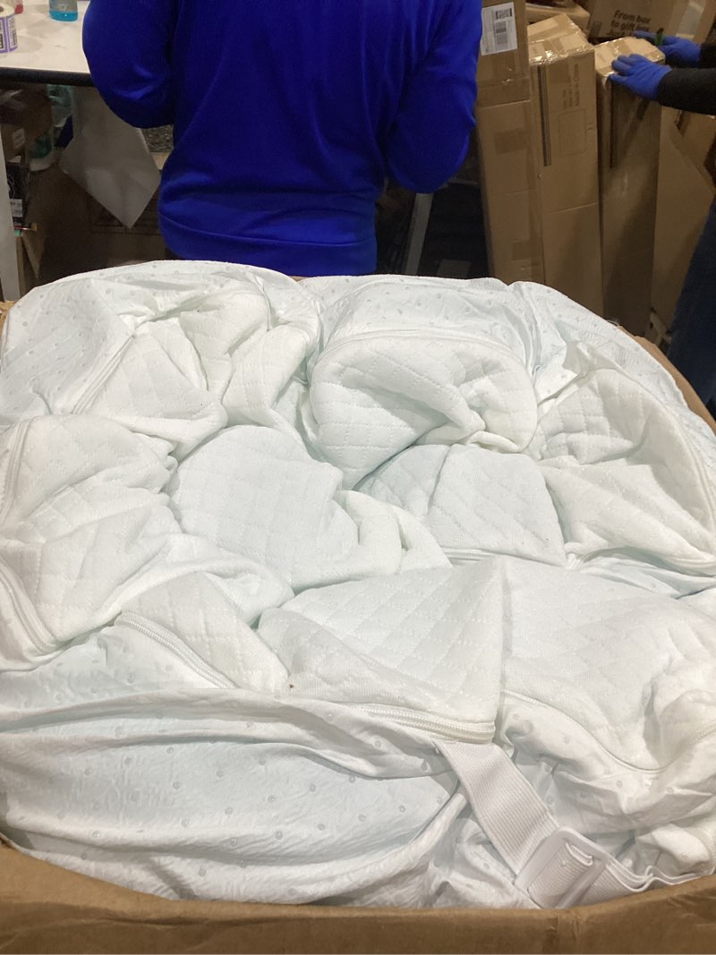 Condition photo showing Good Condition for Sweetcrispy Memory Foam Mattress Topper Full with Removable Soft Cover, 4 Inch Thick Gel Infused Coo