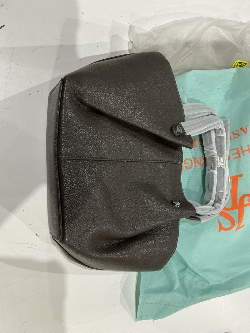 Condition photo showing Good Condition for women’s tote bag – vegan leather shoulder purse with inner pouch, handbag for work, travel, holiday gift wait grey