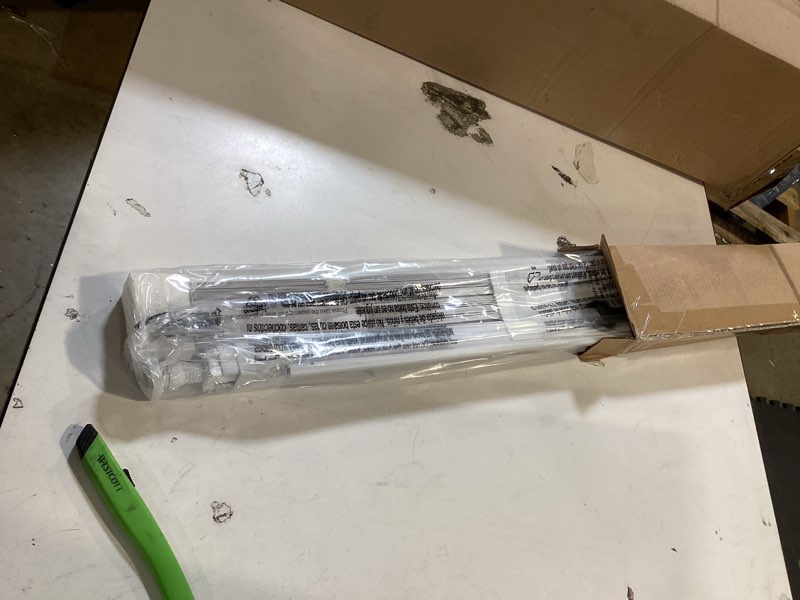Condition photo showing Good Condition for lazblinds no drill blinds for indoor windows, cordless 1" vinyl mini blinds, privacy s-curve blinds for windows, room darkening horizontal window blinds and shades for home, 27" w x 64" h, white white 27" w × 64" h