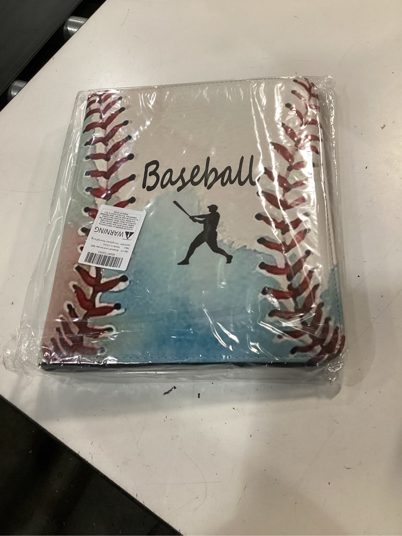 Condition photo showing New/Like New for baseball card binder 900 pockets,trading cards holder card collectors album,dustproof card storage book with removable sleeves baseball 900 pockets