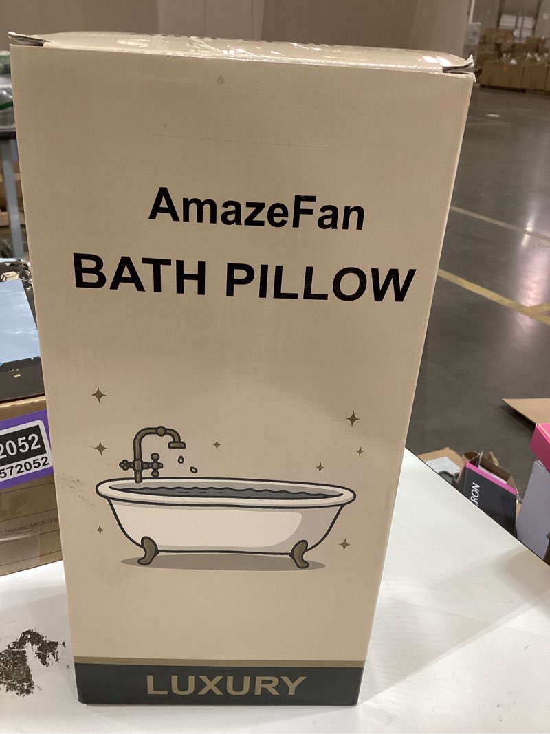 Condition photo showing New/Like New for AmazeFan Luxury Bath Pillow,Ergonomic Bathtub Spa Pillow with 4D Air Mesh Technology and 6 Suction C