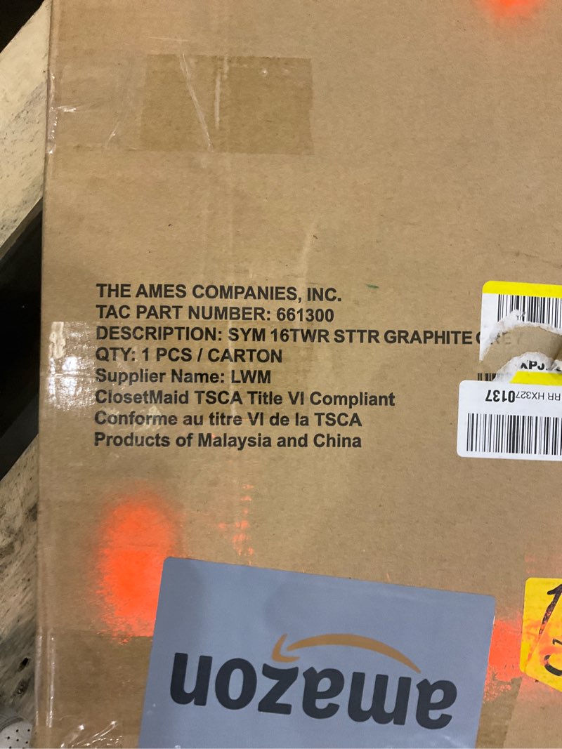 Condition photo showing As Is for Sym 16twr sttr graphite grey