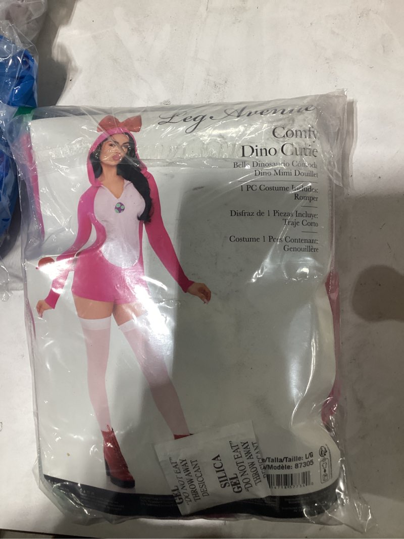 Leg Avenue Women’s Comfy Dino Cutie Long Sleeve Romper Dinosaur Costume Adult Halloween Costumes and