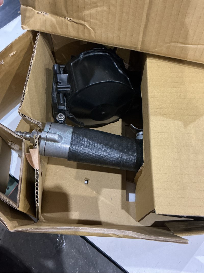 Condition photo showing As Is for metabo hpt (was hitachi power tools) 1.75-in 15-degree pneumatic roofing nailer