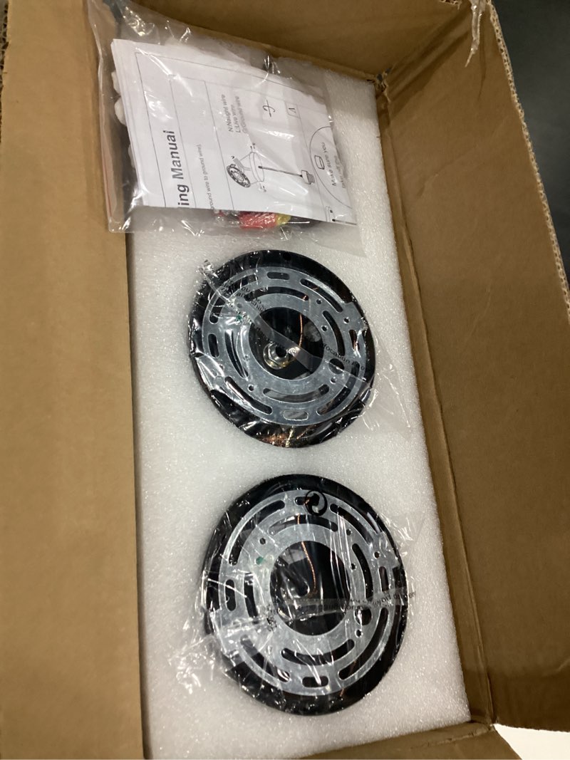 Condition photo showing Good Condition for Modern Black Farmhouse Clear Glass Cylinder Pendant Light Fixture,Mini Pendant Lighting for Kitchen Island Decor - 4.75 Inch Shade, 2-58 Inch Cord (Black 3 Pack)