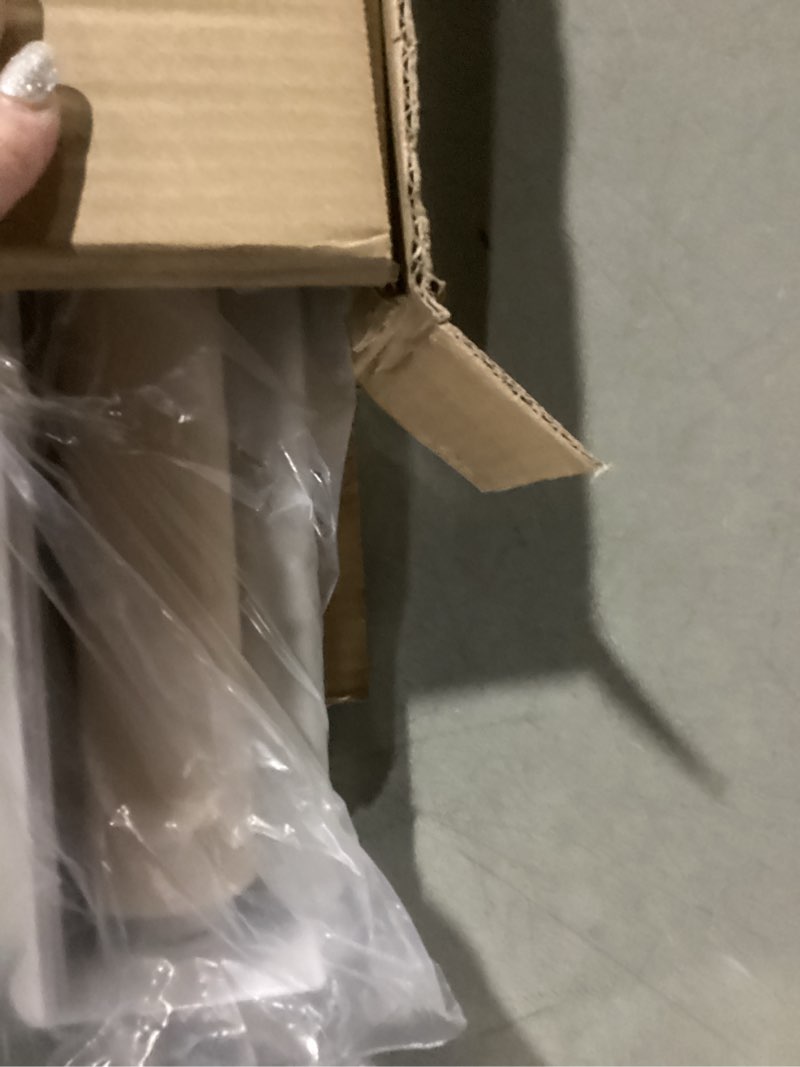Condition photo showing Good Condition for lotus & windoware cordless, 2 inch faux wood blind, 35" wide x 60" long, window blinds, blinds & shades, blinds for indoor windows, smooth, bright white, (actual size - 34.5" x 60")