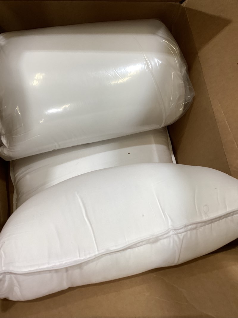 Condition photo showing Good Condition for amazon basics down alternative bed pillows, medium density for back and side sleepers, king, 2-pack, white, 36 in l x 20 in w king (pack of 2) medium pillow