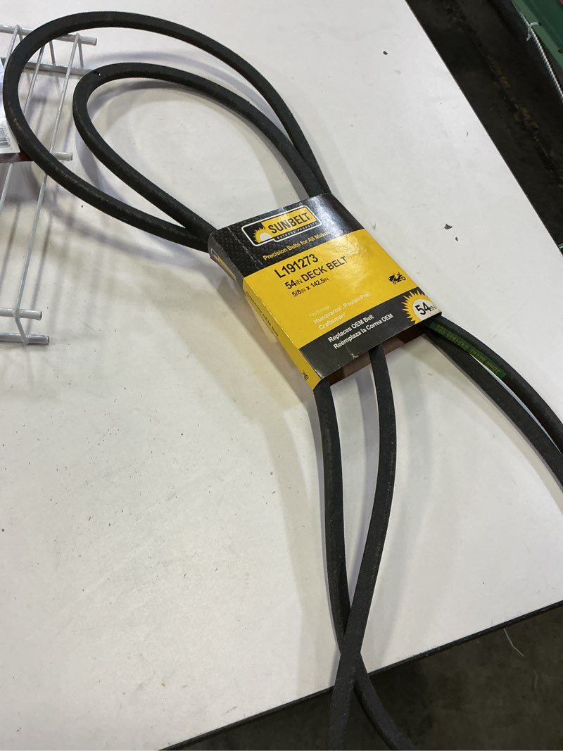 Condition photo showing Good Condition for sunbelt l-191273 54-in deck belt for riding mower/tractors (5/8-in w x 142.5-in l)