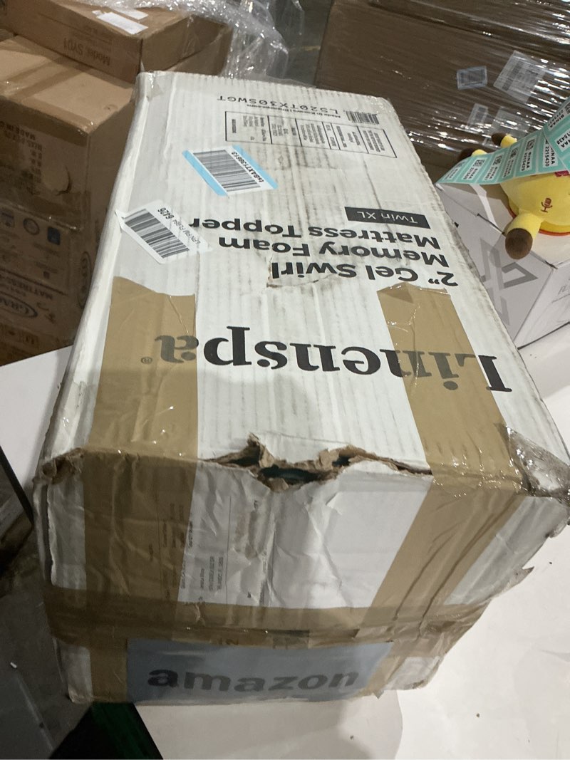 Condition photo showing Good Condition for Linenspa 2 Inch Gel Swirl Memory Foam Mattress Topper – Cooling Gel Infused – Pressure Relieving Bed Topper - Mattress Pad – CertiPUR Certified - Queen Size Queen 2 Inch Swirl Gel