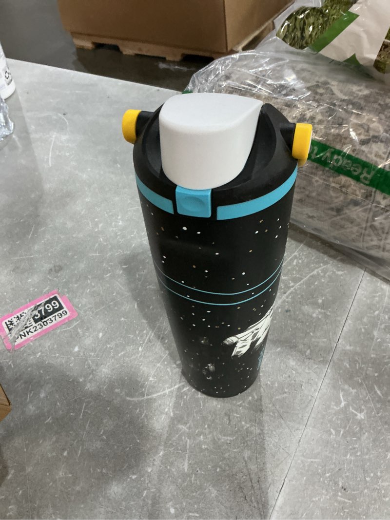 Condition photo showing Good Condition for owala star wars freesip sway insulated stainless steel water bottle with two-way spout, built-in straw and bucket handle, school, and sports, 30oz, bpa free, leak proof, millennium falcon millennium falcon 30 ounces