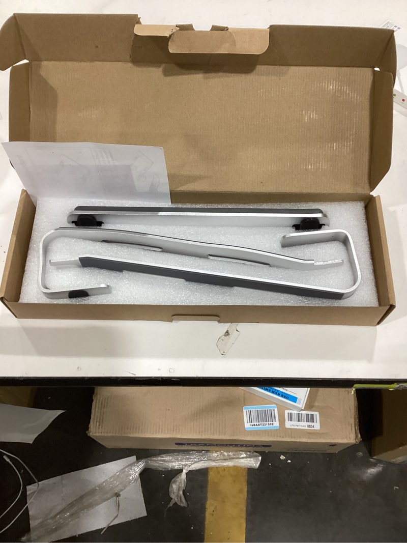 Condition photo showing Good Condition for Laptop Stand for Desk,Laptop Stand with Wrist Support,Aluminum MacBook Stand,Ergonomic Detachable Laptop Riser,Laptop Stand with Wrist Pad,Fits 10-17"MacBook Pro/HP/Dell/Lenovo All Laptops,Silver