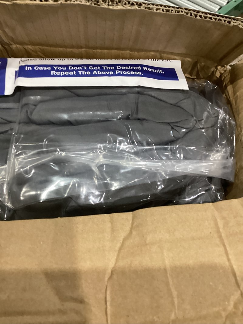 Condition photo showing New/Like New for TEXARTIST Premium 2100 Series King Comforter All Season Breathable Grey Comforter Soft 4D Spiral Fiber Quilted Down Alternative Duvet Insert with Corner Tabs Luxury Hotel Style (90"x102") King Comforter Grey Comforter