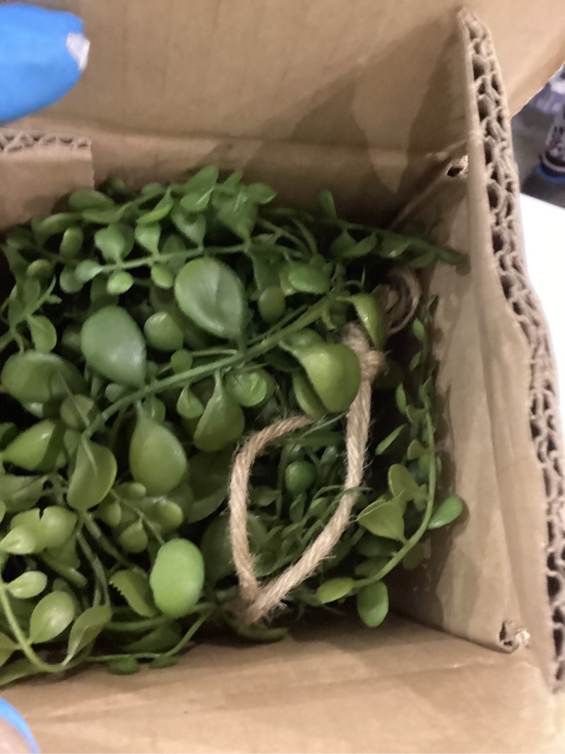 Artificial Hanging Plants Fake Greenery Succulent Potted Plant Ceramic Planter for Home Wall Indoor 