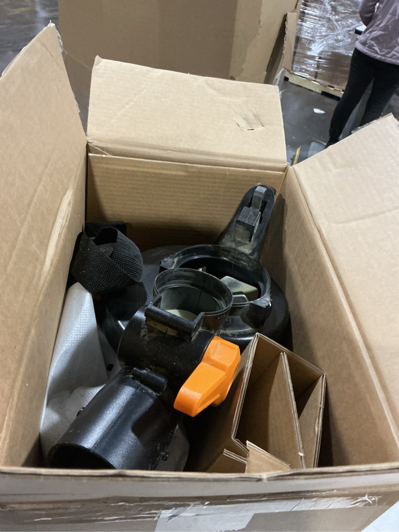 Condition photo showing As Is for WORX WG505 Trivac 12 Amp 3-in-1 Electric Leaf Blower/Leaf Vacuum/Mulcher, Metal Impeller for Fine Mulching 350CFM Blower/Vac/Mulcher