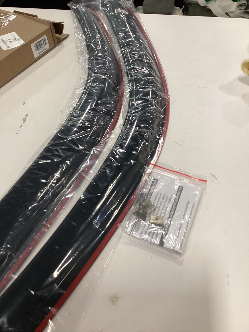 Condition photo showing New/Like New for Lightronic Extra Durable Clip-on in-Channel Auto Vent Window Visor, Fits 1995-2004 Toyota Tacoma, Regular Cab/XtraCab, UV Protection Rain Guard, Original Wind Deflector, No-Drill, Dark Smoke, 2-Pcs