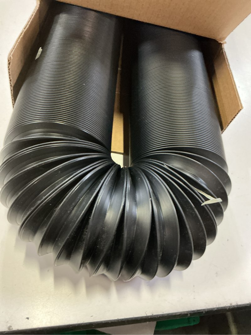 Condition photo showing Good Condition for glooglitter 4 in od x 25 ft flexible drain pipe expandable landscaping drain pipe corrugated pond tubing pe hose black solid tubing for pond pump fountain garden swimming pool fountain waterfall 4 in x 25 ft
