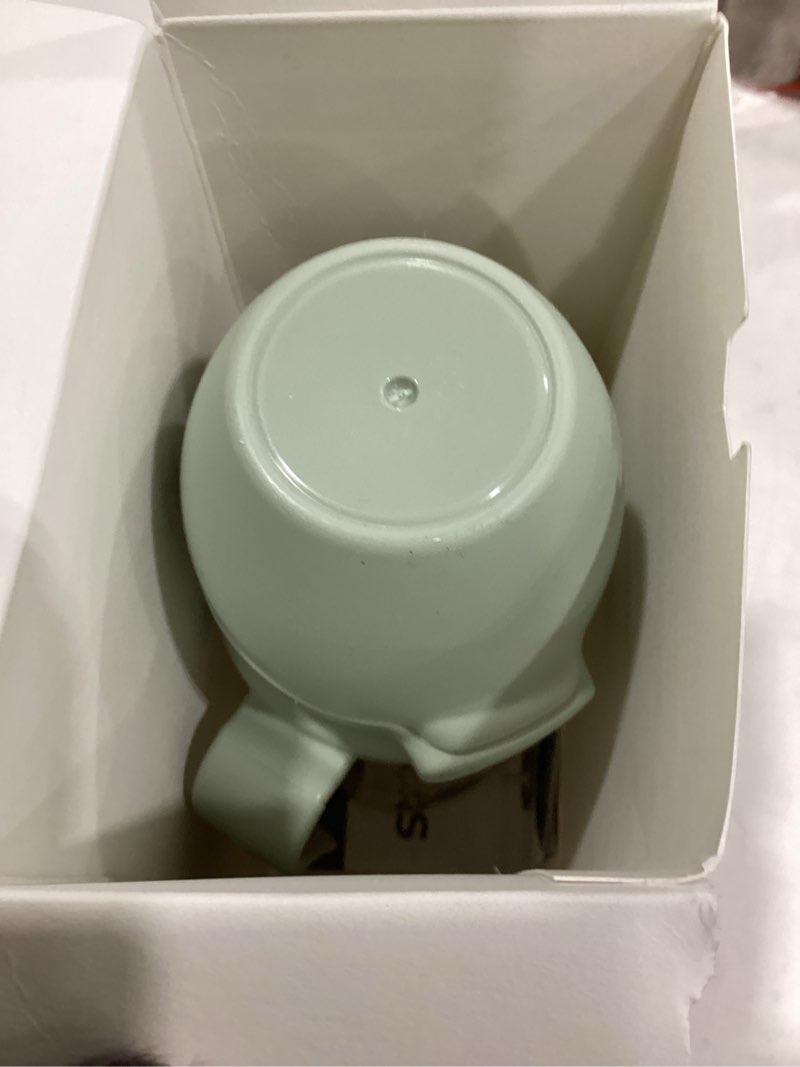 Condition photo showing Good Condition for grosmimi baby straw cup, spill-proof ppsu sippy cup with flip-top, rotating handles for babies & toddlers 12+ months, bite-resistant silicone straw, bpa-free, stage 2, 10oz (dinosaur)
