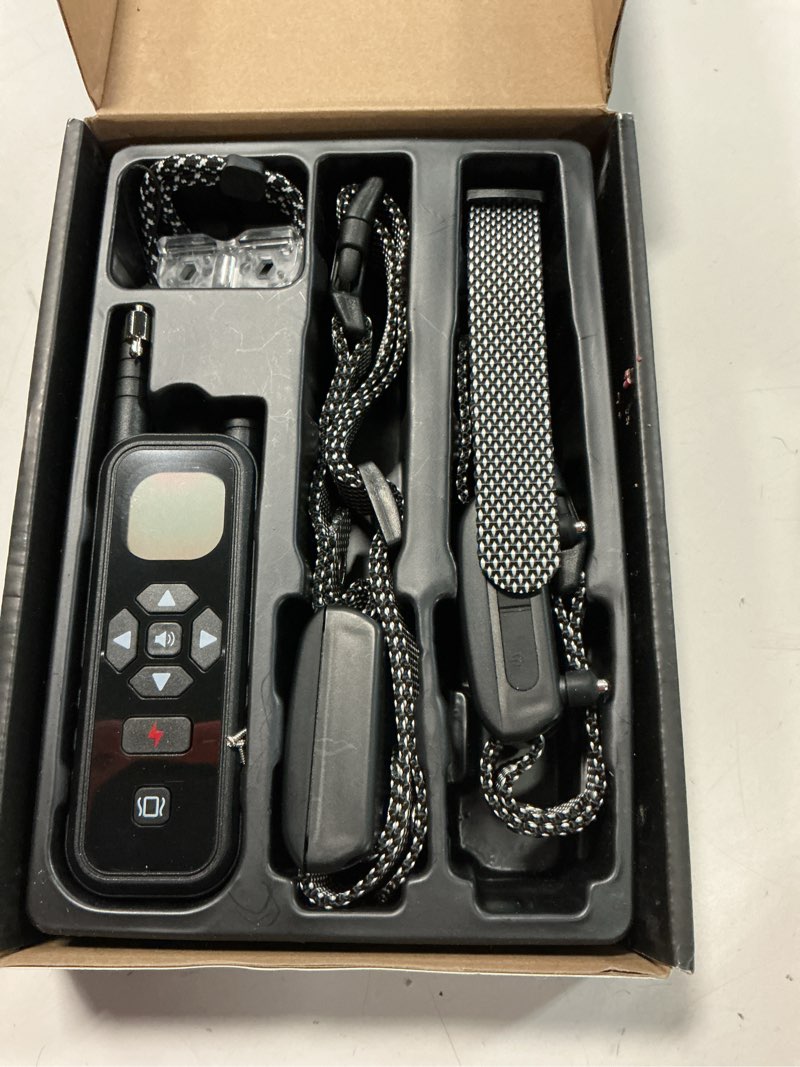 Condition photo showing Good Condition for Wireless Dog Fence, Electric Fence for Dogs,Training Collar with Remote Control 3800FT Range, Portable Dog Perimeter Collar with 3 Training Mode Flash Light & Waterproof Upgrade Black 2 Pack