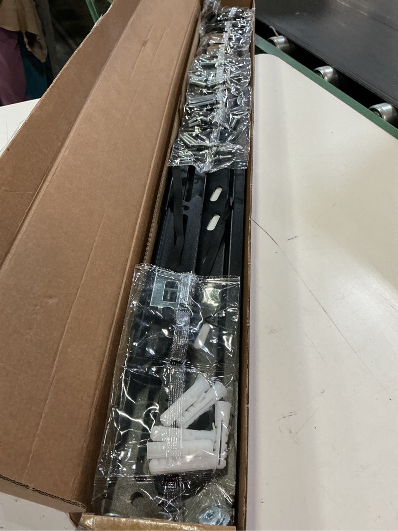 Condition photo showing New/Like New for montek ultra slim fixed tv wall mount bracket for 43–95" flat & curved tvs, super low profile 0.95" from wall, holds 150 lbs, supports vesa 800x400, fits 16"/18"/24"/32" studs