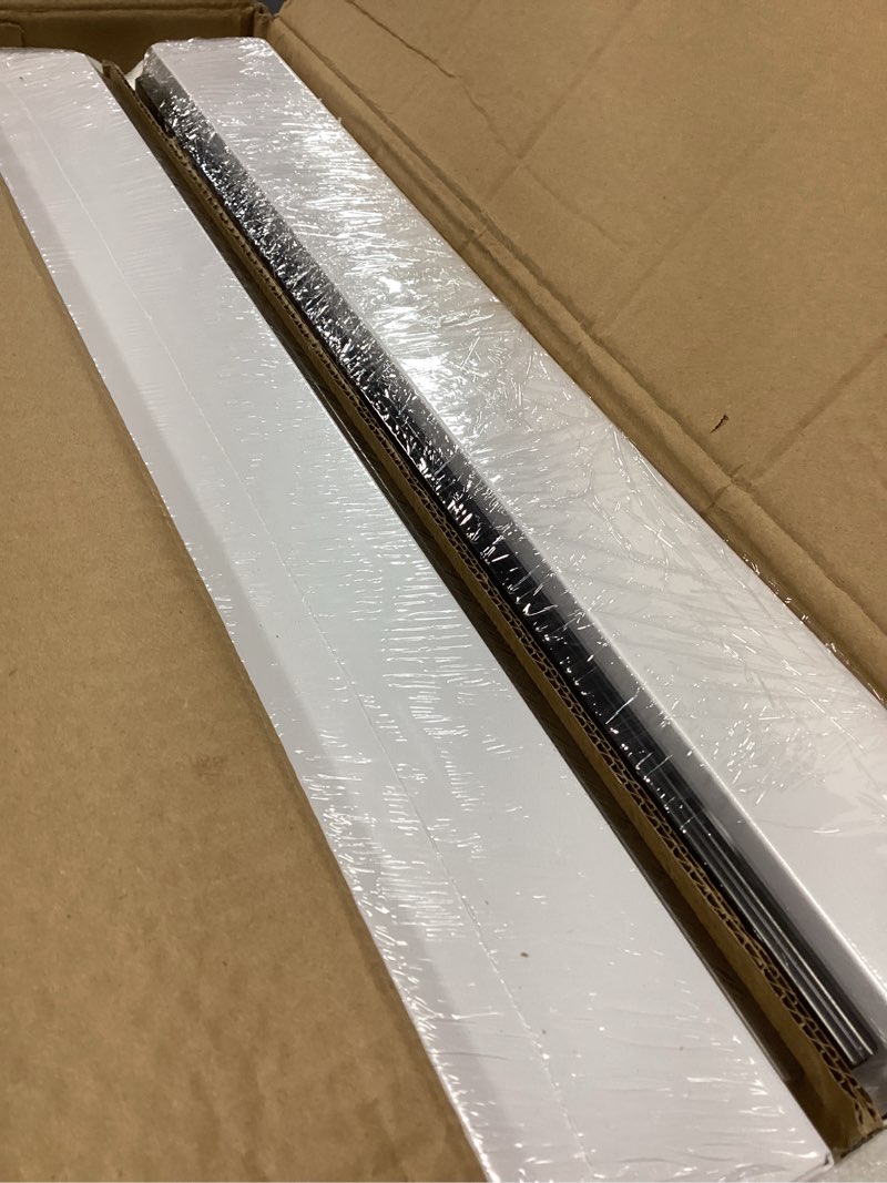 Condition photo showing Good Condition for 2Pack Expandable Pull Out Cabinet Organizer 21"Deep With Raising Pad for Framed Cabinets, Upgrade 3 Slide Rails Slide Out Drawers, Roll Out Shelves Adhesive,Adjustable Width 12.05"-20.4"White