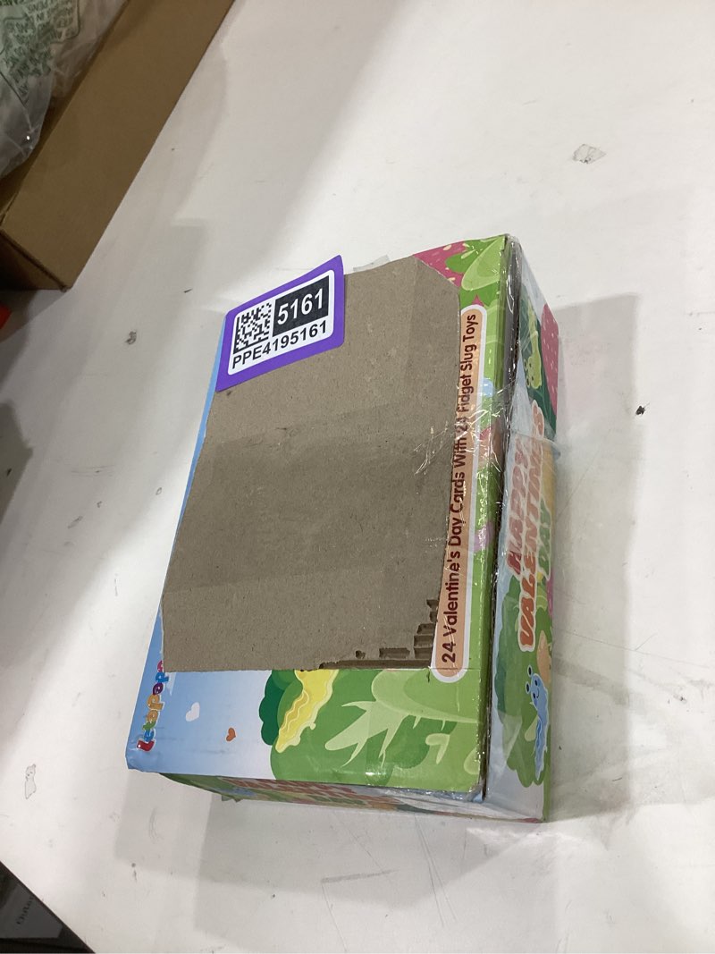 Condition photo showing New/Like New for valentine's day cards for kids school, 24pack valentine's day cards for kids with fidget slug keychain,valentines day gifts for kids classroom exchange, party favors school activities prizes rewards