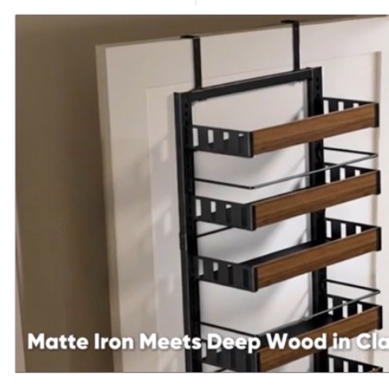 Over the Door Pantry Organizer, 8-Tier Door Spice Rack Organizer Pantry, Behind the Door Storage Org