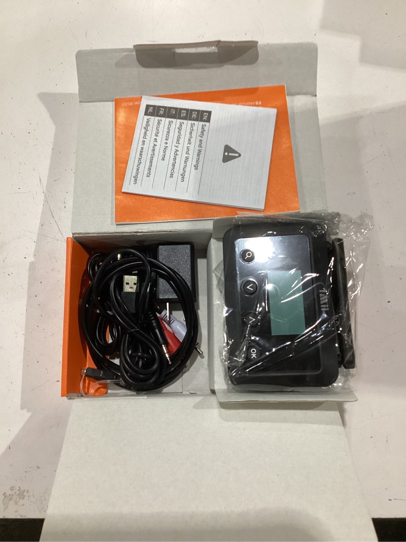 Condition photo showing New/Like New for 1mii b03+ bluetooth 5.3 transmitter receiver for tv home stereo, aptx low latency & hd & adaptive, dual link, wireless audio adapter with screen, optical, rca or aux 3.5mm port, soundbar passthrough