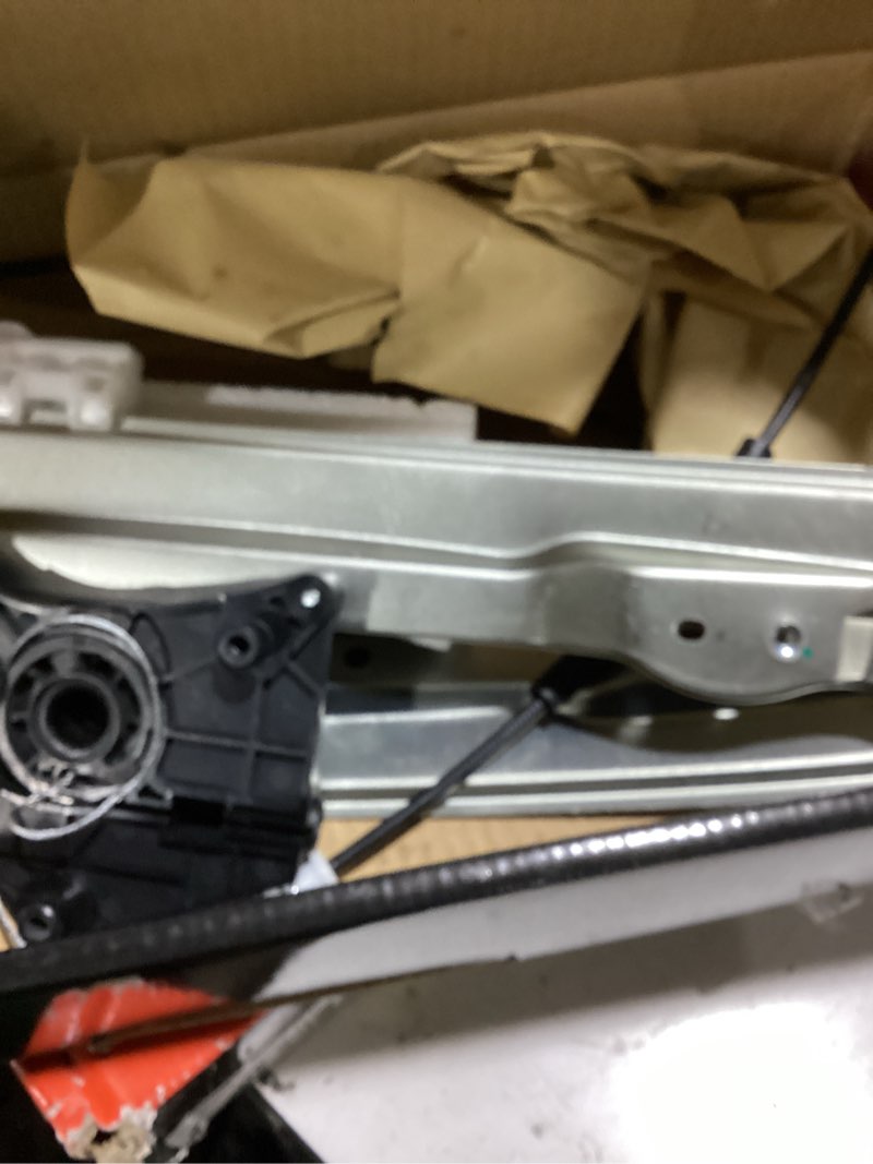 Condition photo showing As Is for a-premium front driver side power window regulator with motor assembly fit for chevy cruze 2011-2015, chevy cruze limited 2016 - with 7 pins motor (with auto up and down function), replaces # 94532757