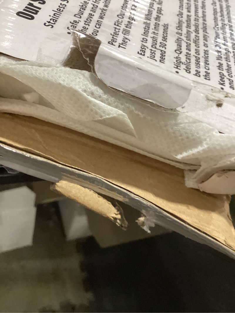 Condition photo showing Good Condition for stove gap covers - stainless steel, kitchen stove counter gap cover oven gap cover, heat resistant & easy to clean stove gap filler, upgraded wider top suitable for wider stove & counter gaps (23.5")
