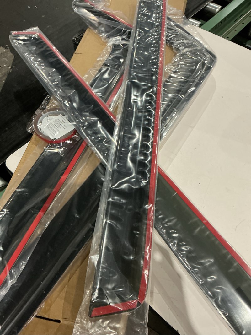 Condition photo showing Good Condition for tape-on 3d wavy jdm style side window vent visor deflectors rain guards compatible with honda civic hatchback  generation type-r ex ex-l lx sport touring