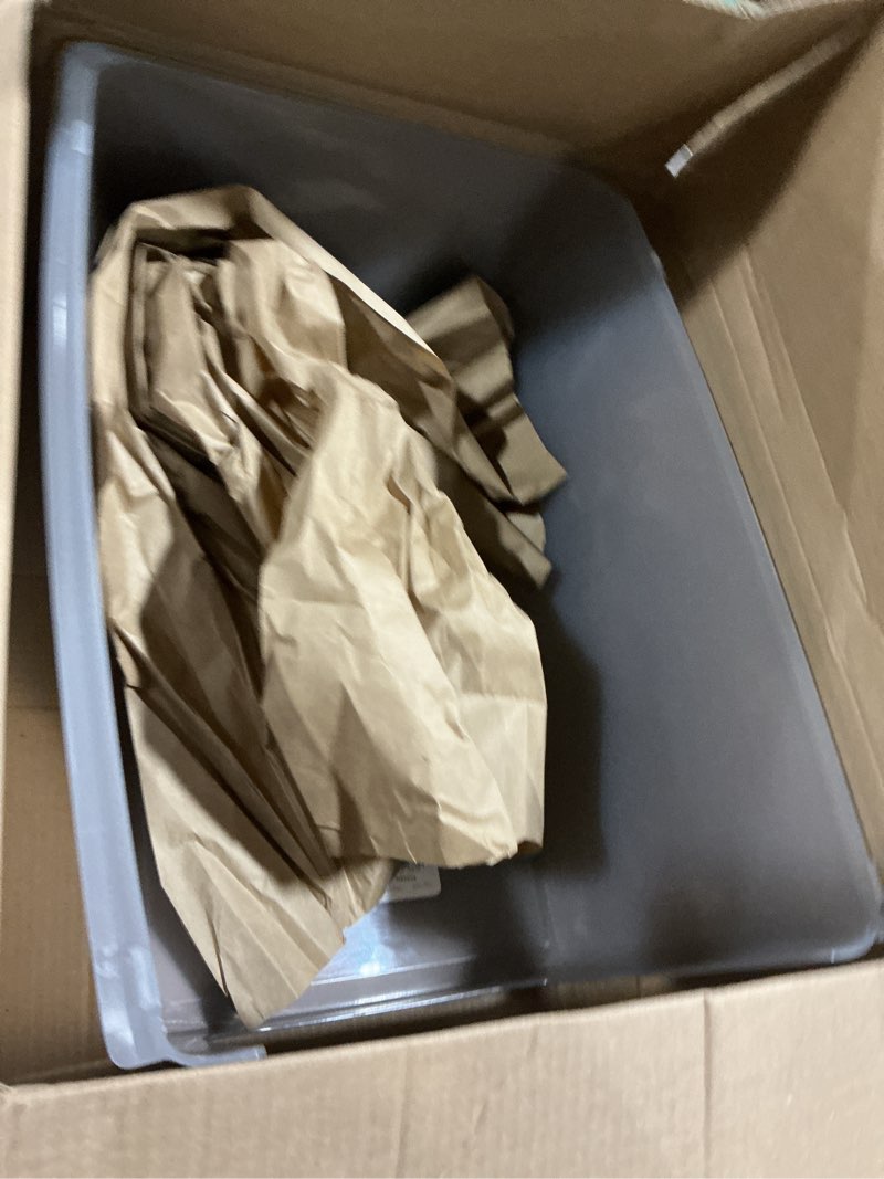 Condition photo showing As Is for PetSafe ScoopFree Litter Box Privacy Cover - Convenient Potty Cover with Minimalist Cabin Design & Durable Construction - Removable Hood for Skittish Cats - Washable & Travel Friendly