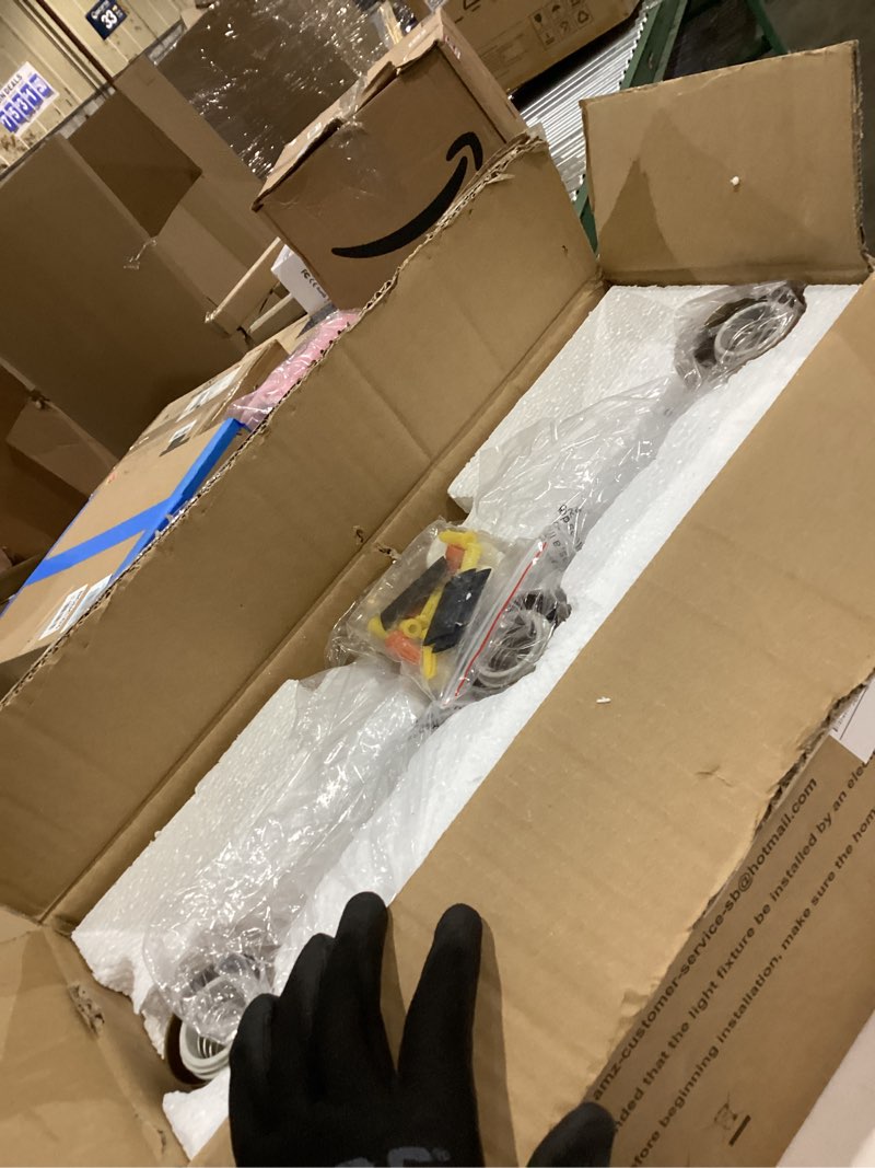 Condition photo showing Good Condition for Bathroom Vanity Light Fixtures, 3-Light Brushed Gold Wall Sconce with Clear Glass, Modern Vanity Lights Over Mirror for Bathroom, Kitchen, Living Room, Mirror, E26 Base(Bulbs Not Included) Gold 3 Lights