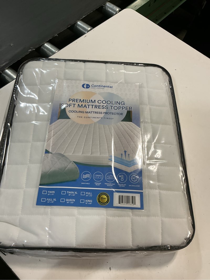 Condition photo showing Good Condition for arcticdreams: cooling infused mattress pad protector by continental bedding - sleep in chill comfort - twin- 39x75x18 inch white twin