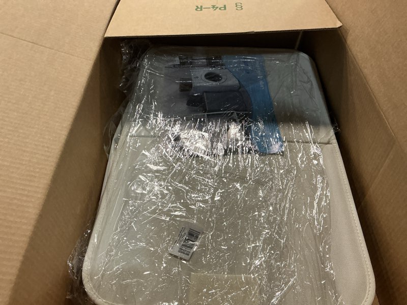 Condition photo showing Good Condition for efluky Laundry Hamper with Lid, Double Laundry Hamper with 2 Removable Bags, 2 Section Laundry Basket with Bamboo Handles for Bathroom, Bedroom & Laundry Room, 140L (36.9 Gallon) Beige