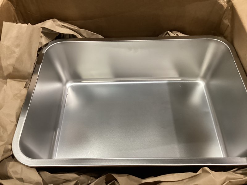 stainless steel litter box, 20"x14"x6" large metal cat litter box, easy to clean, non stick no smell